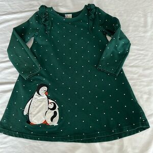Green Penguin Holiday Dress